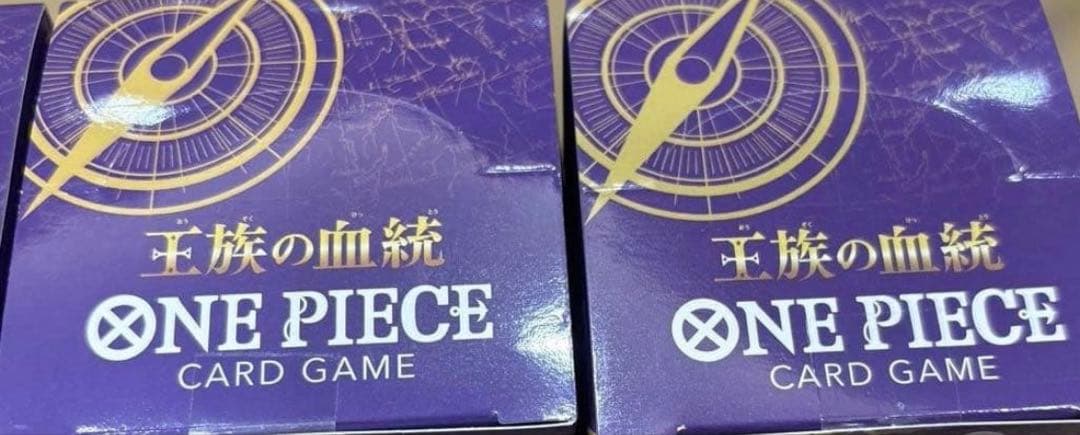 新品未開封テープ付き】ワンピース カードゲーム 王族の血統 4BOX