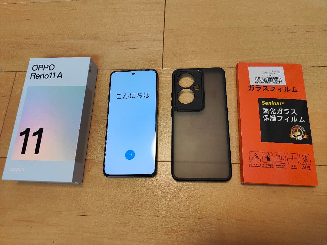 SIMフリー OPPO Reno 11 A ダークグリーン ケース フィルム付き - メルカリ