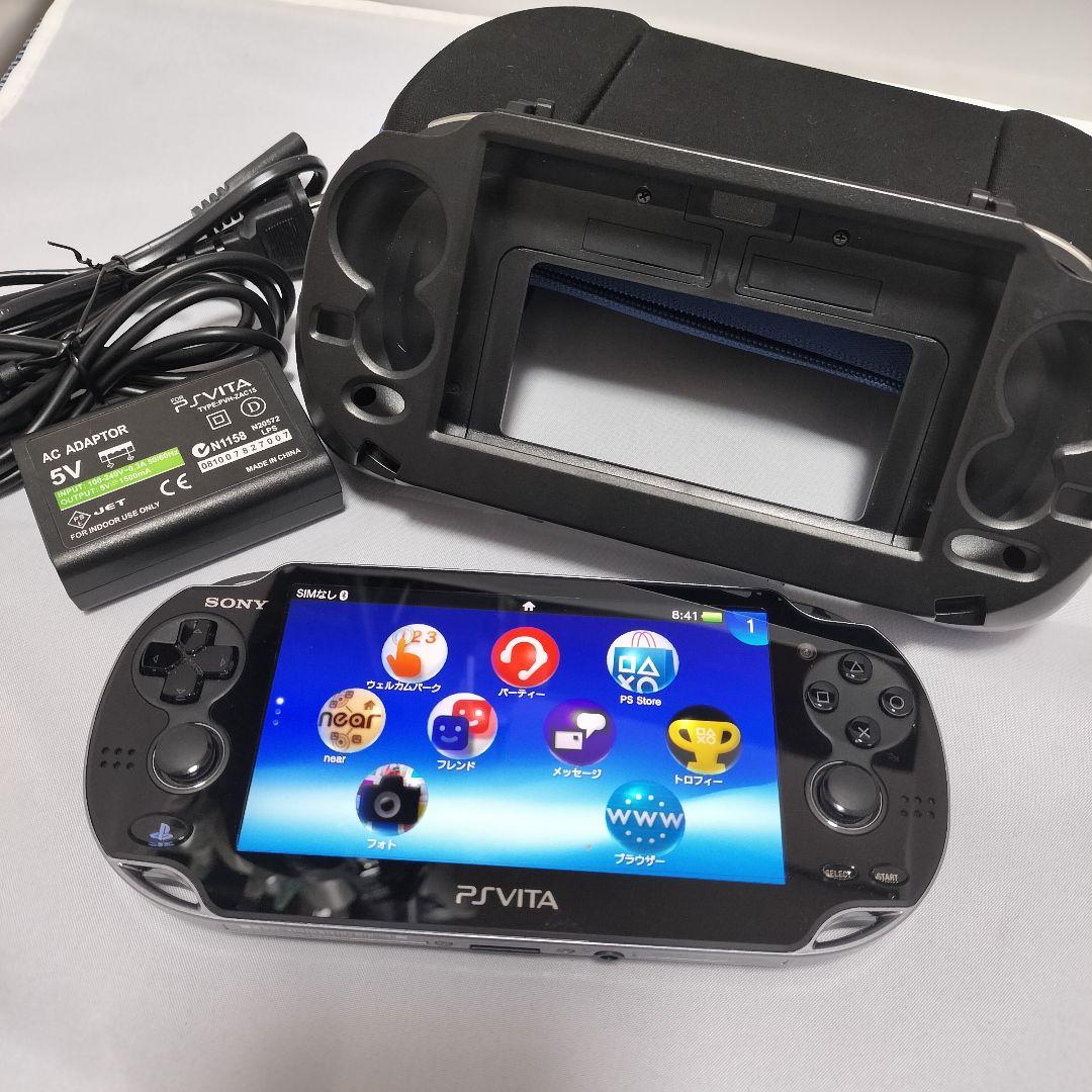 美品 PlayStation Vita PCH-1100 ブラック 本体 - メルカリ