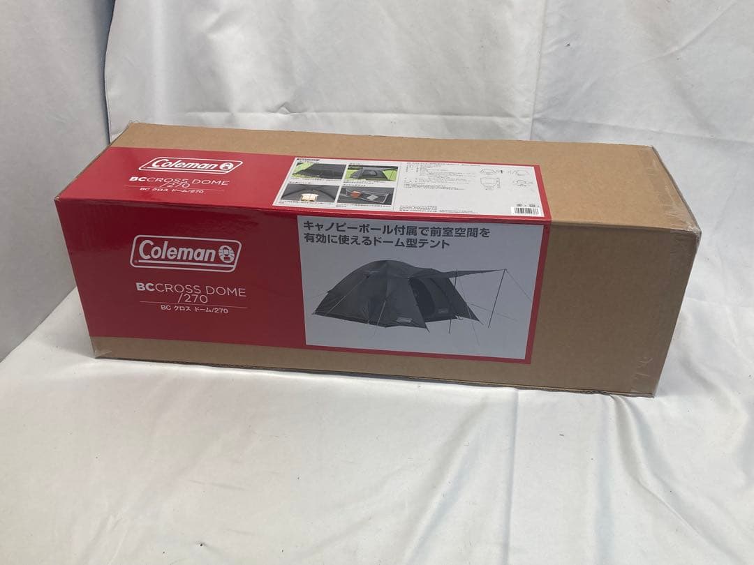 未使用未開封　コールマン　BC クロスドーム　270 2206747 楽天市場】BCクロスドーム/270(チャコール) 2206747 コールマン おうち