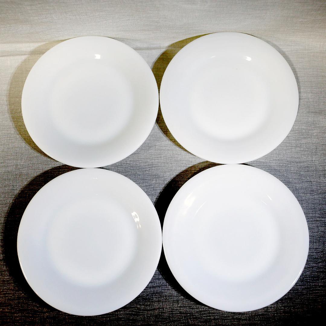 美品 4枚セット】ファイヤーキング プレート ホワイト パン ブレッド