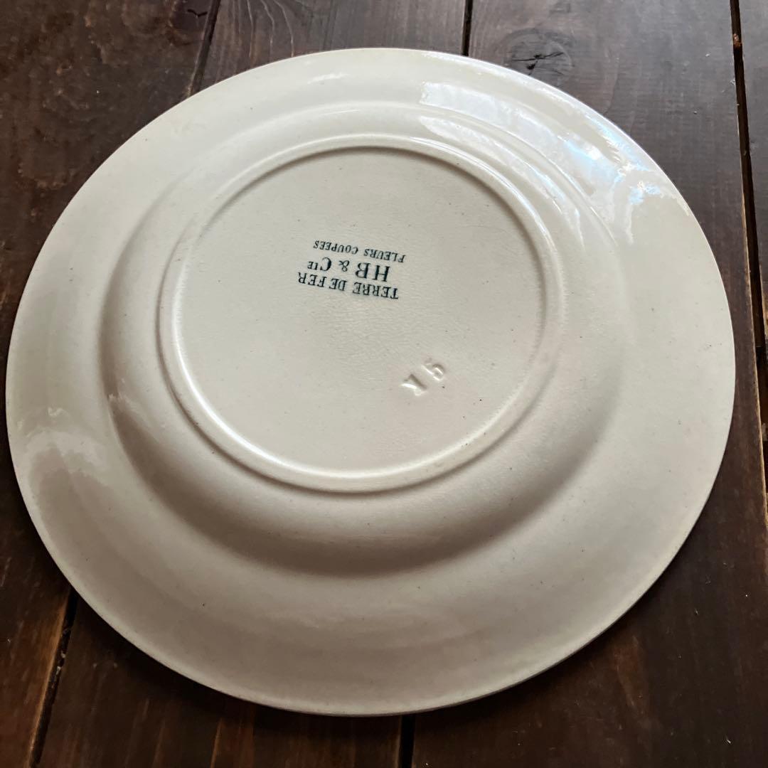 フランスアンティーク ショワジールロワ 切り花 デザート皿 希少 美品