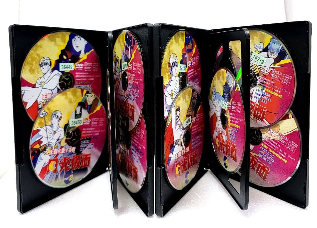 新品ケース収納　正義を愛する者　月光仮面　DVD　全12巻セット　レンタル落ち