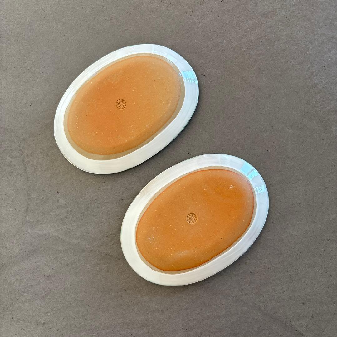 《ほぼ新品》美品　陶あん　京焼　清水焼　銘々皿　福寿草　色絵付け　陶葊　皿