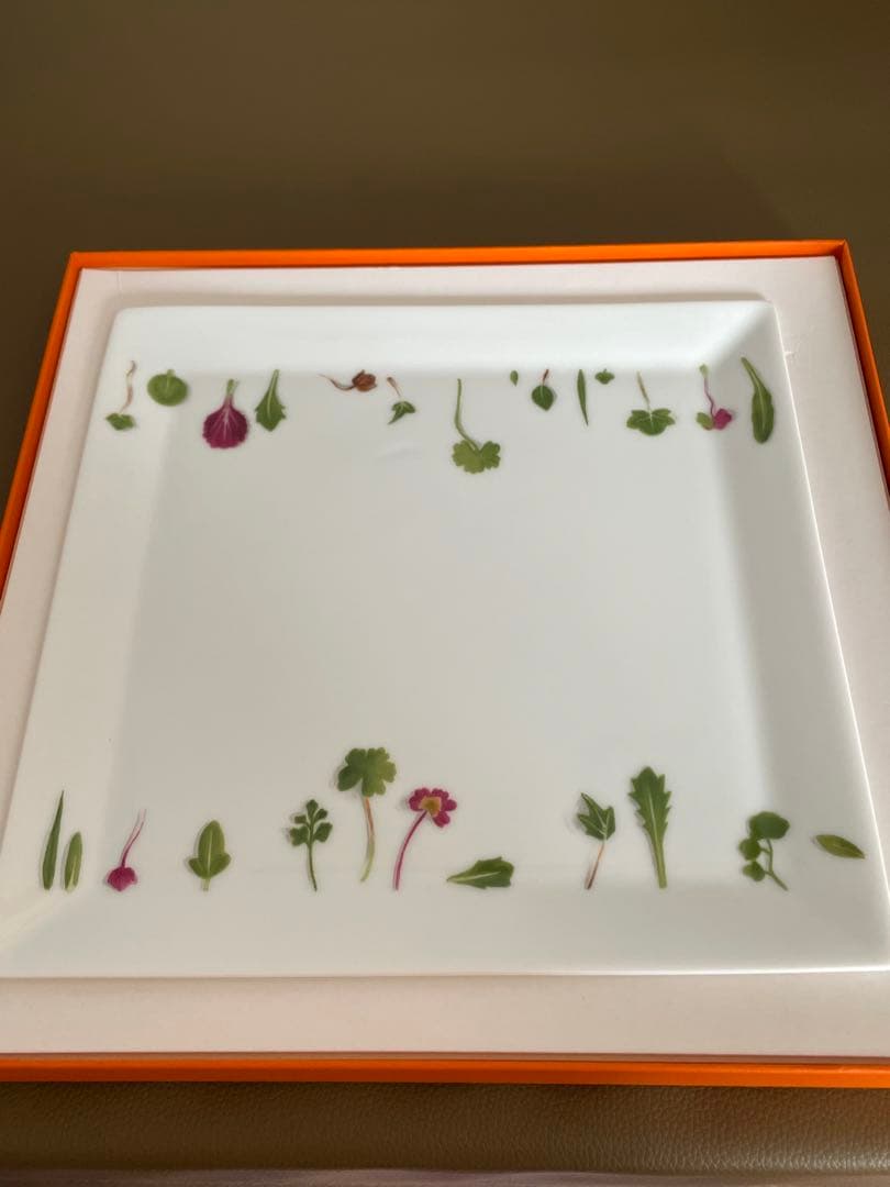 HERMES Mesclun エルメス メスクラン スクエア プレート 23cm - メルカリ