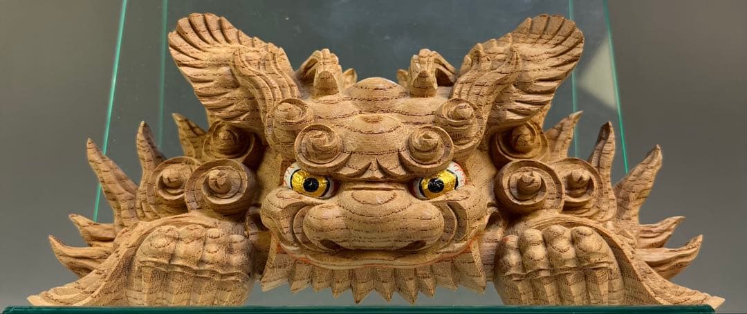 木彫 獅噛】だんじり 魔除け 社寺彫刻 宮彫り 山車 悪疫を噛み砕く