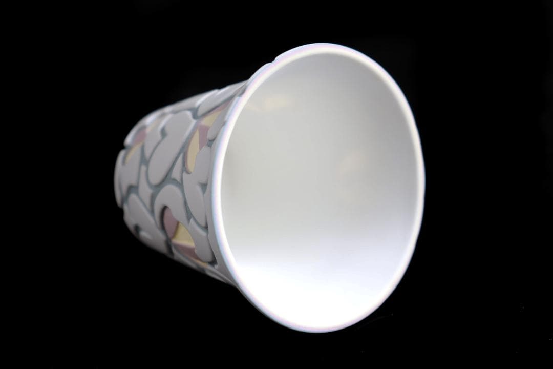 高間智子 花模様ぐい呑 カップ ②