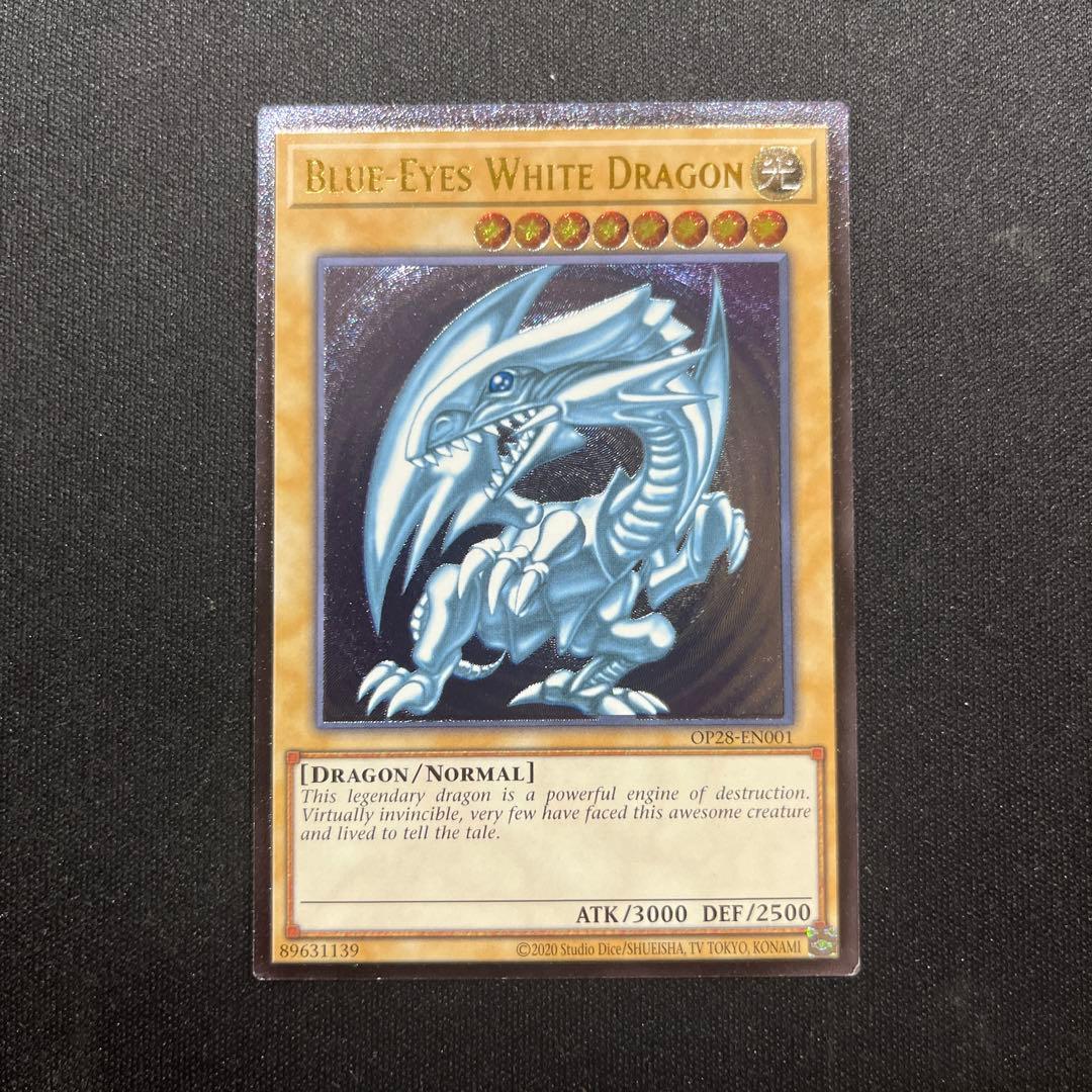 青眼の白龍 OTS28 レリーフ 英語 北米版 ② OP28-EN001 - メルカリ