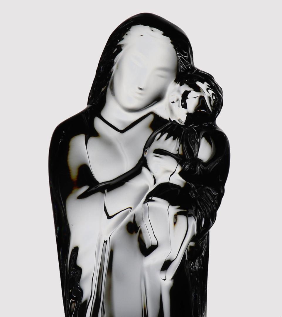 バカラ 美品 大型 フィギュリン 24cm1.1kg ラファエロ 聖母子像 廃版