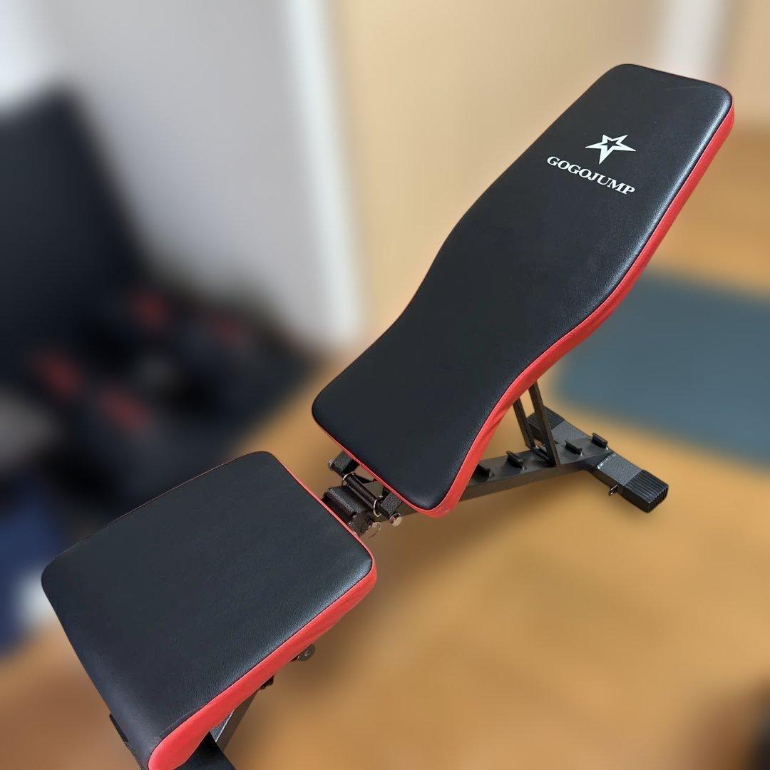 【都内引き取り限定】GOGOGUMP トレーニングベンチとダンベルセット Amazon | GOGOJUMP 調節可能ダンベル24kg×2個セット + インクライン