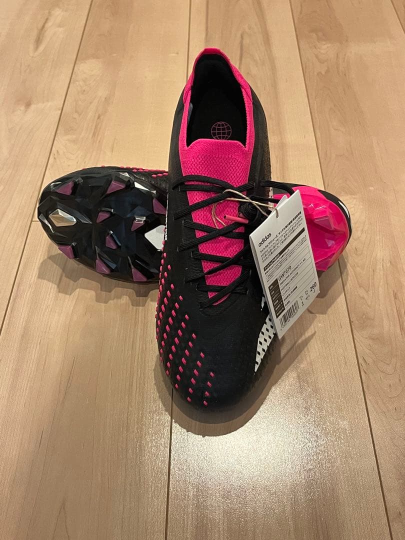 adidas Predator 26.0cm AG ブラック、ピンク