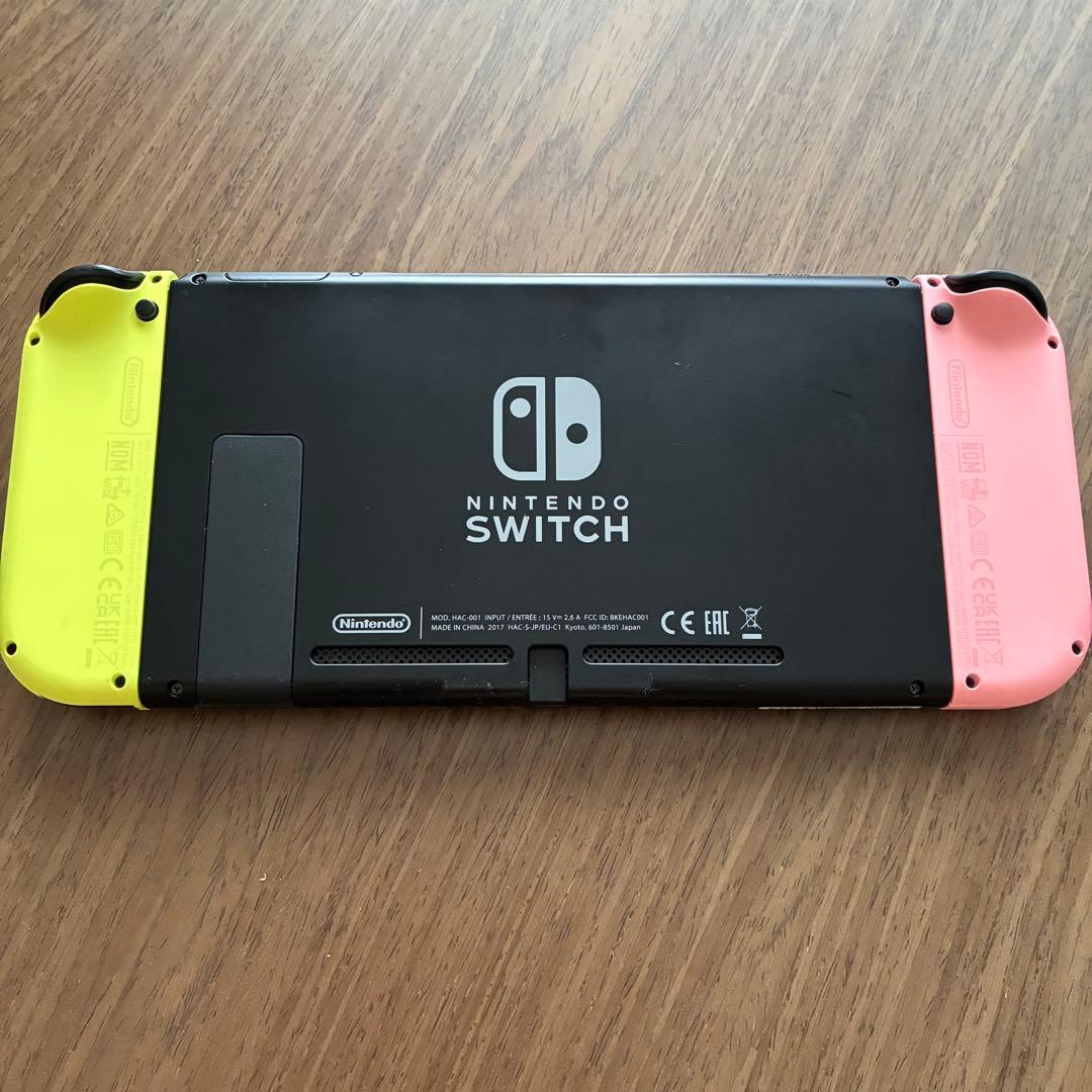 Nintendo Switch 本体 ピンク/イエロー SDカード付き - メルカリ