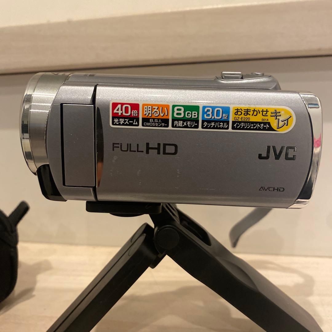動作品】JVC Everio GZ-E220-S フルHD ビデオカメラ - メルカリ
