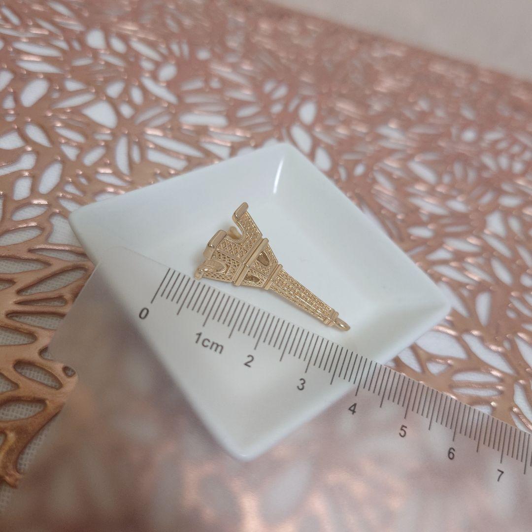 B☆フェーヴ☆エッフェル塔☆ゴールド☆PARIS☆ミニチュア陶器