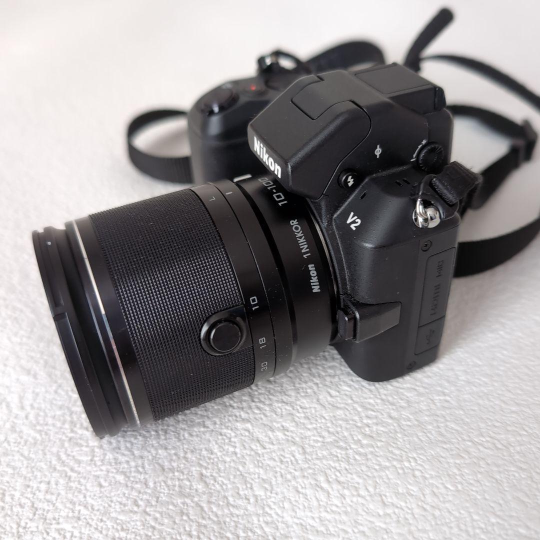 NIKON 1 V2 10-100ズームレンズ付き ジャンク品 - メルカリ
