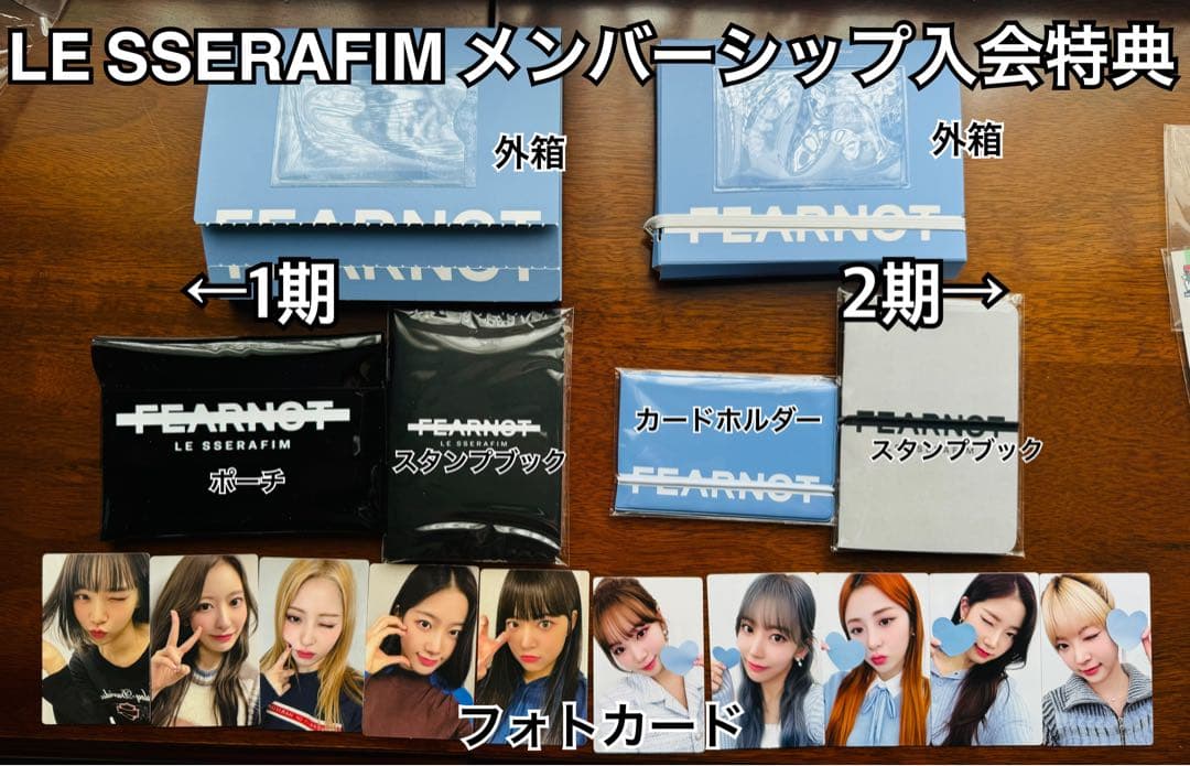 LE SSERAFIM メンバーシップ FC入会特典 1期2期 トレカ - メルカリ