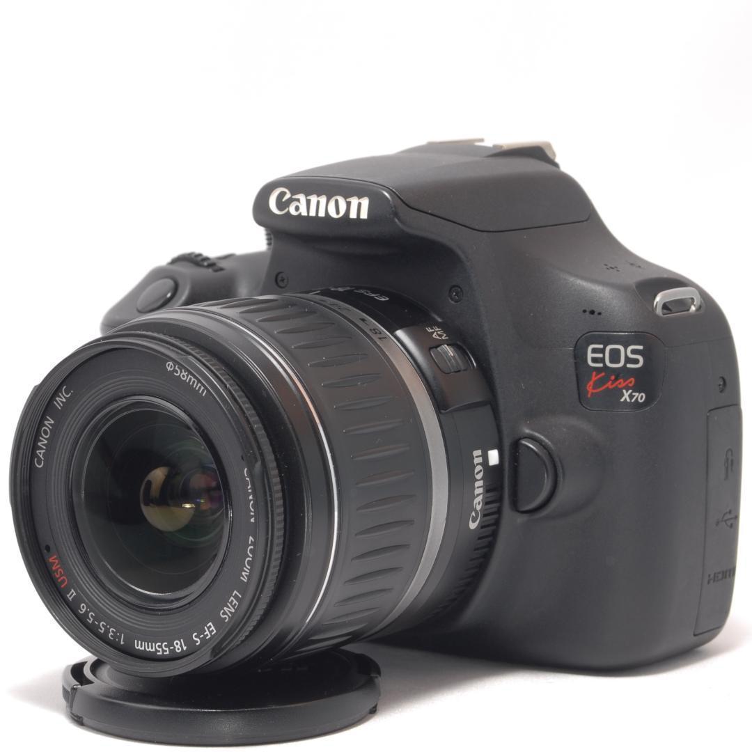 ⭐️簡単操作で安心⭐️Canon Kiss X70 キャノン デジタル一眼 - メルカリ