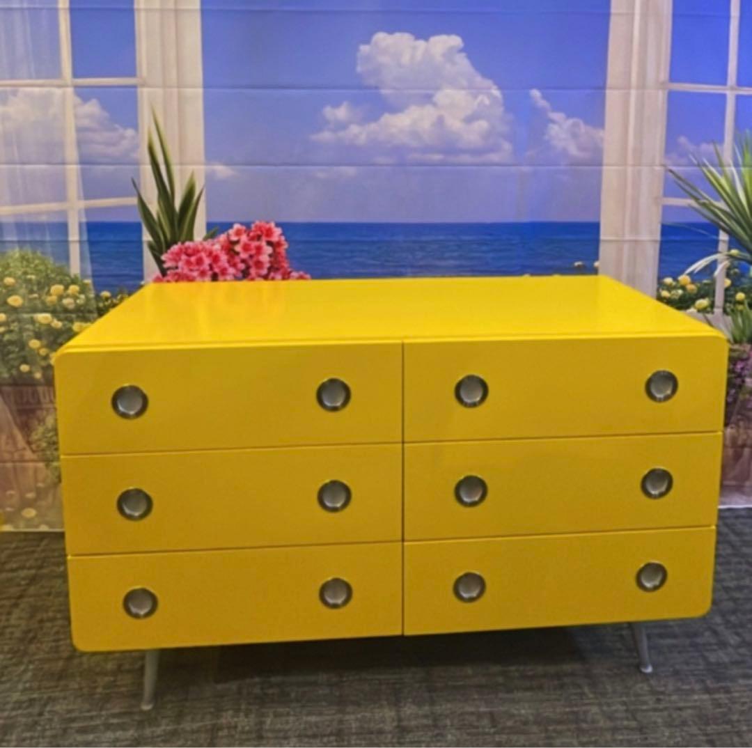 LEGNATEC レグナテック チェスト ローチェスト (イエロー) - メルカリ