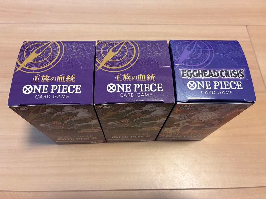 ワンピース王族の血統2箱テープあり/EGGHEAD CRISIS1箱テープカット