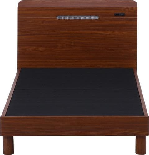 《新品・送料無料》木製ベッド　宮・ＬＥＤライト付