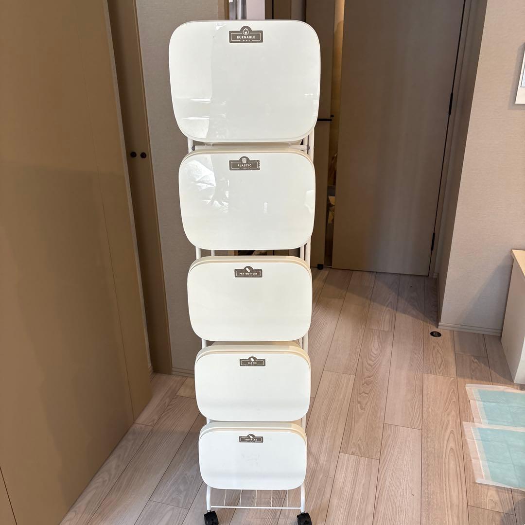 分別ゴミ箱 RISU smooth スタンドダストボックス　キャスター付　5段 楽天市場】【当店オリジナル商品】【レビューでプレゼント有り】ゴミ箱