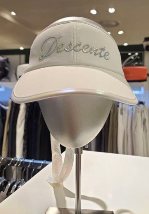 ホワイト ☆DESCENTE GOLF☆ デサント韓国 リボンバイザー ディタッチャブルリボン付きサンバイザー | デサントゴルフ公式
