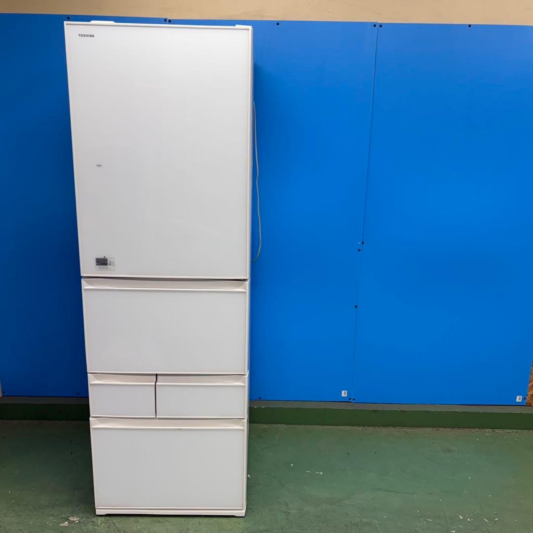 699 鏡面 ガラストップ 冷蔵庫 大型 400L強 自動製氷機 5ドア 格安