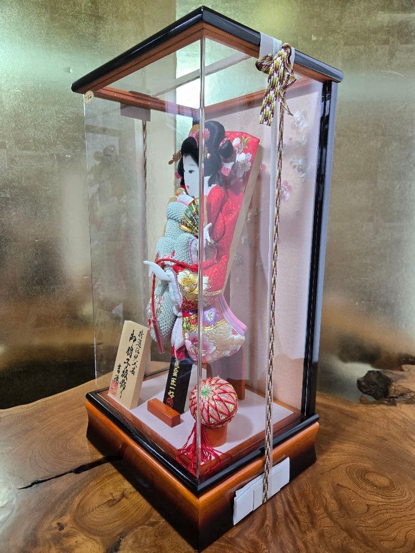 一点限り】正月飾り 羽子板 ケース飾り H48の通販はau PAY マーケット