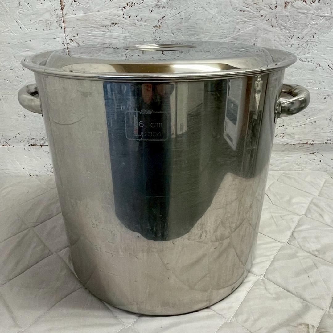 【EBM】 ステンレス製 寸胴鍋 両手鍋 ステンレス鍋 厨房 A0482 寸胴鍋 20L 大型 寸胴 鍋 ステンレス 30cm 業務用 両手鍋 スープ鍋