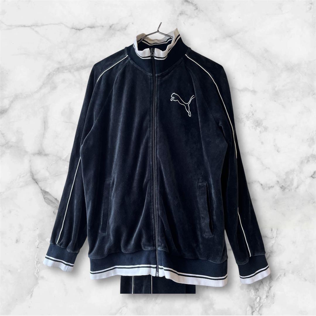 PUMA プーマ ベロア ジャージ セットアップ トラックジャケット パンツ
