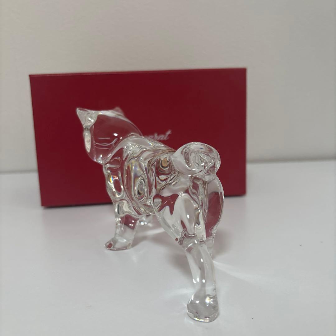 Baccarat クリスタルガラス 犬 秋田犬 置物 干支シリーズ - メルカリ