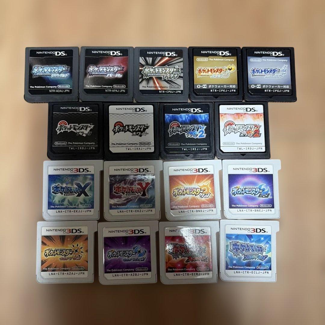 ds 3ds ポケモン ソフト まとめ 【端子清掃、動作確認済み】 - メルカリ
