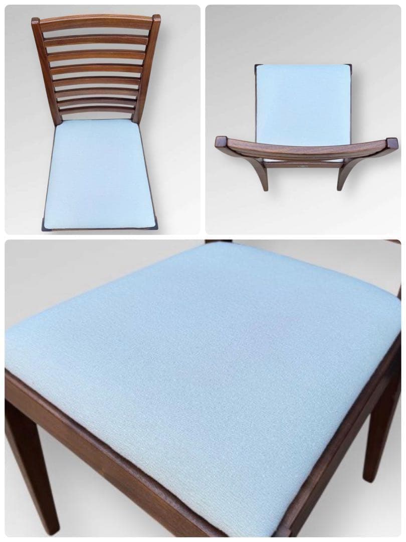 ①【美品】秋田木工 IDC大塚家具 ダイニングチェア ラダーバック 曲げ