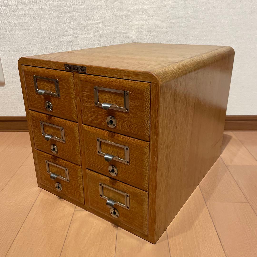 大容量×2個セット キハラ 図書カード収納 2列3段 家具・インテリア