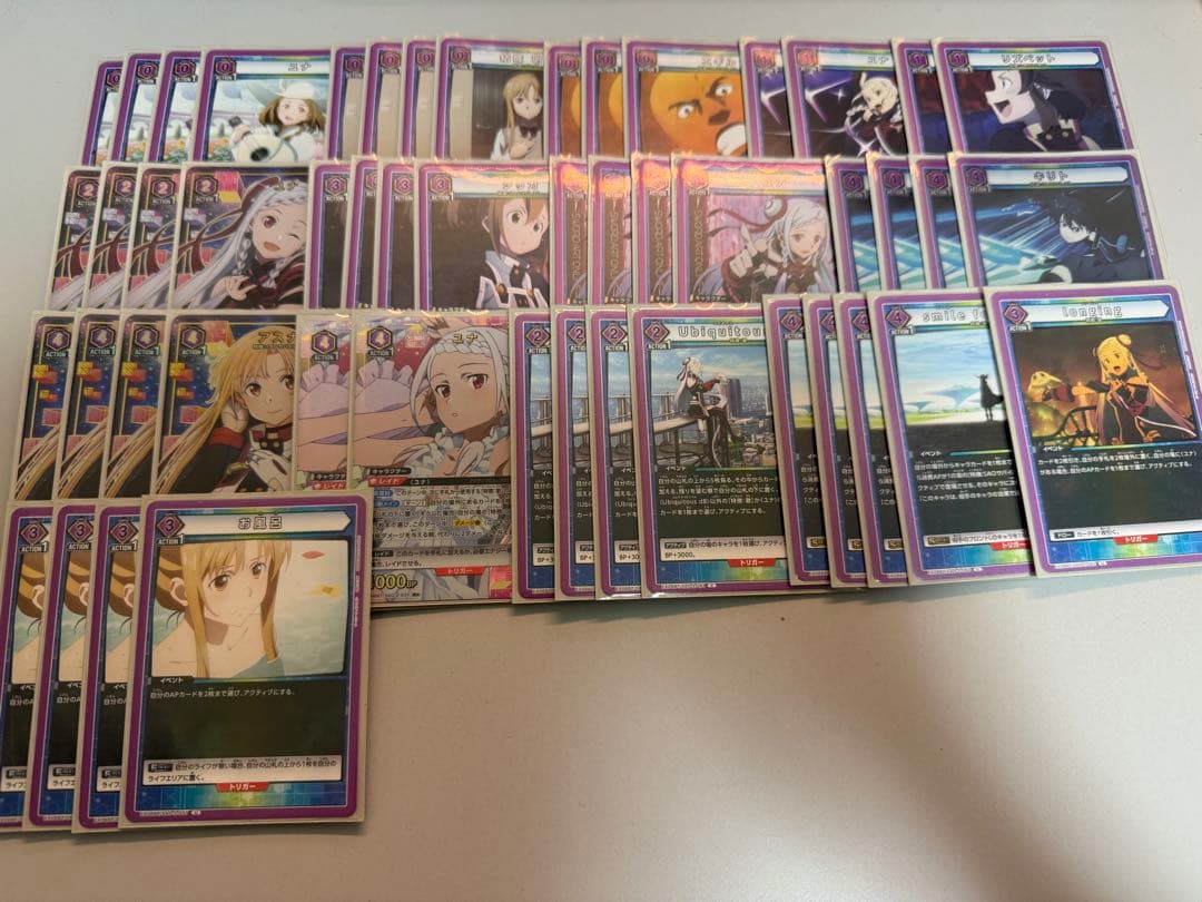 ユニオンアリーナ　ソードアートオンライン　SAO ユナ　デッキ　パラレル ユニオンアリーナ】紫SAO「ユナ（歌）」デッキの試案｜う丸