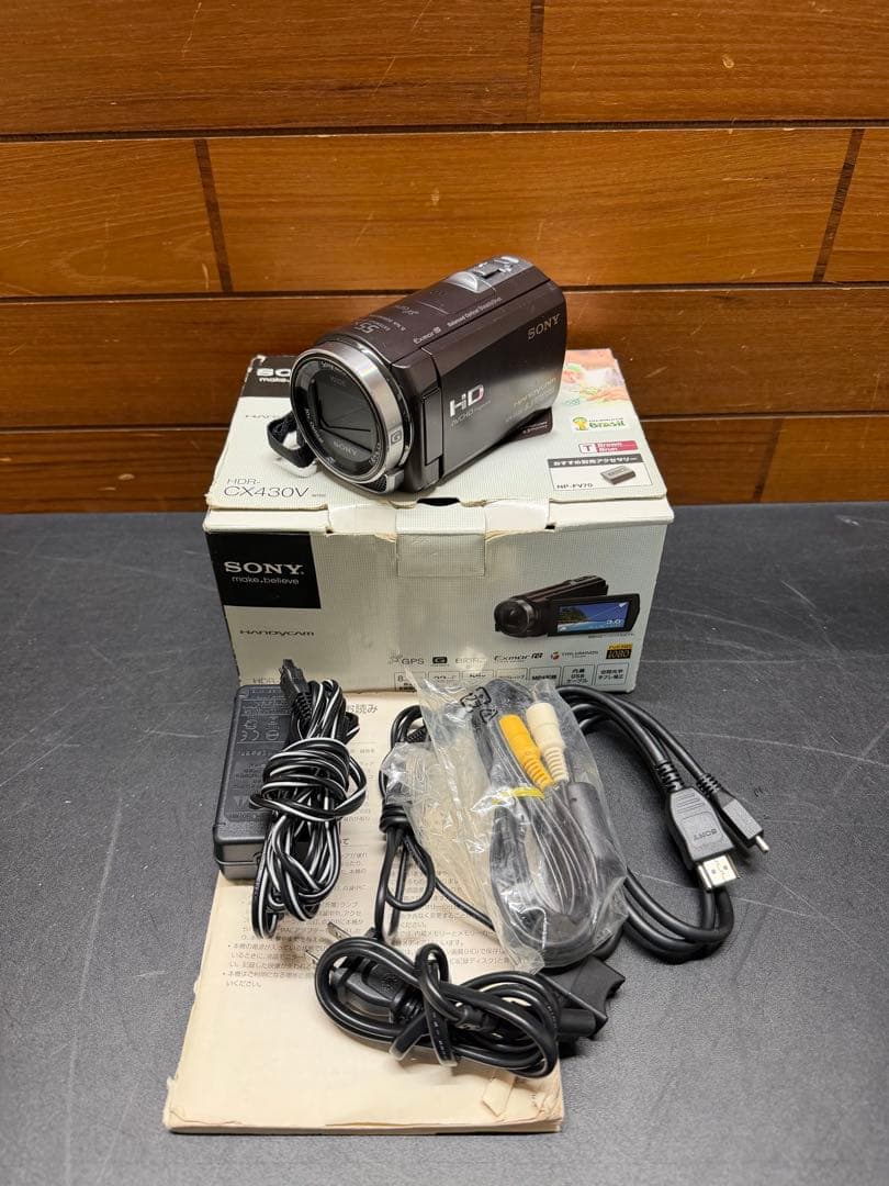 ビデオカメラ SONY HDR-CX430V 動作確認済み 中古品 中古】【外観並級】SONY ビデオカメラ HANDYCAM CX430V HDR-CX430V/T