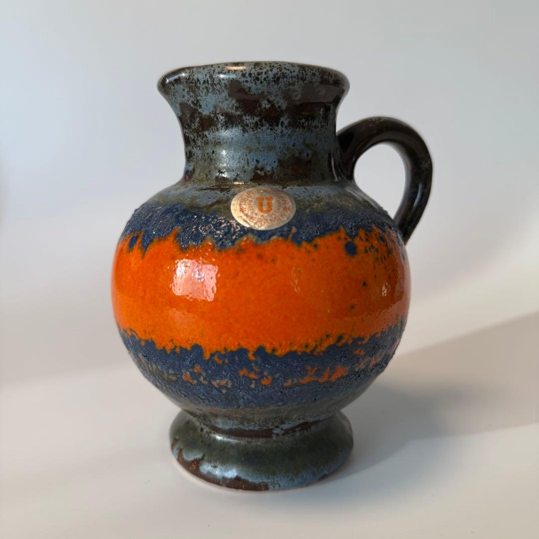 【u-keramik】12cm ファットラバ fat lava ビンテージ 花瓶 Fat Lava 西ドイツ 花瓶 ヴィンテージ Bayファットラバ 現地で購入