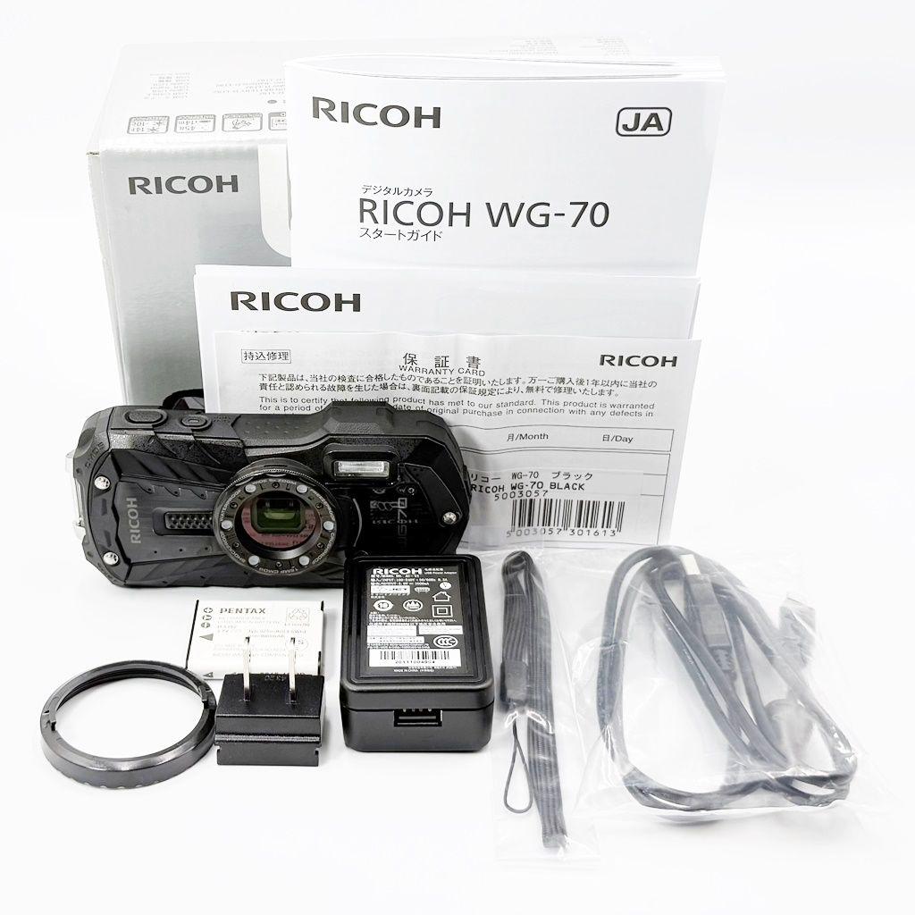 リコー RICOH WG-70 ブラック コンデジ カメラ 中古 中古】 【並品】 リコー WG-70 ブラック : カメラのキタムラヤフー店