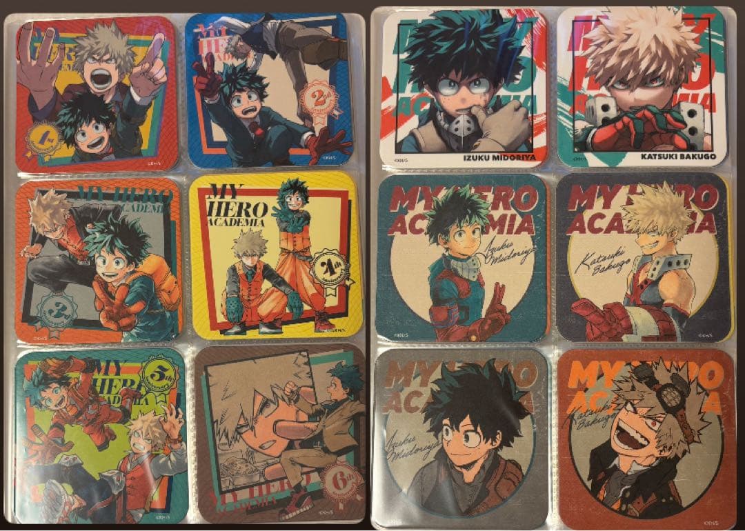 ヒロアカ コースター RIVALS 爆豪 緑谷 全種類セットボックス特典