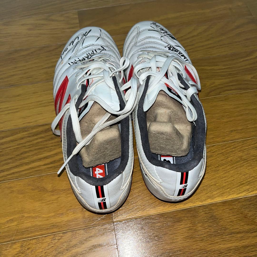 new balance サッカー スパイクシューズ 442(サイン入り) - メルカリ