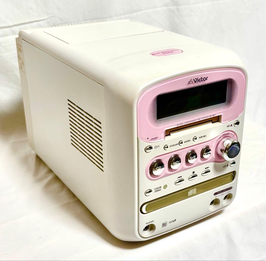 Victor CD/MDコンポ UX-QX1 ピンク 2008年製 - メルカリ