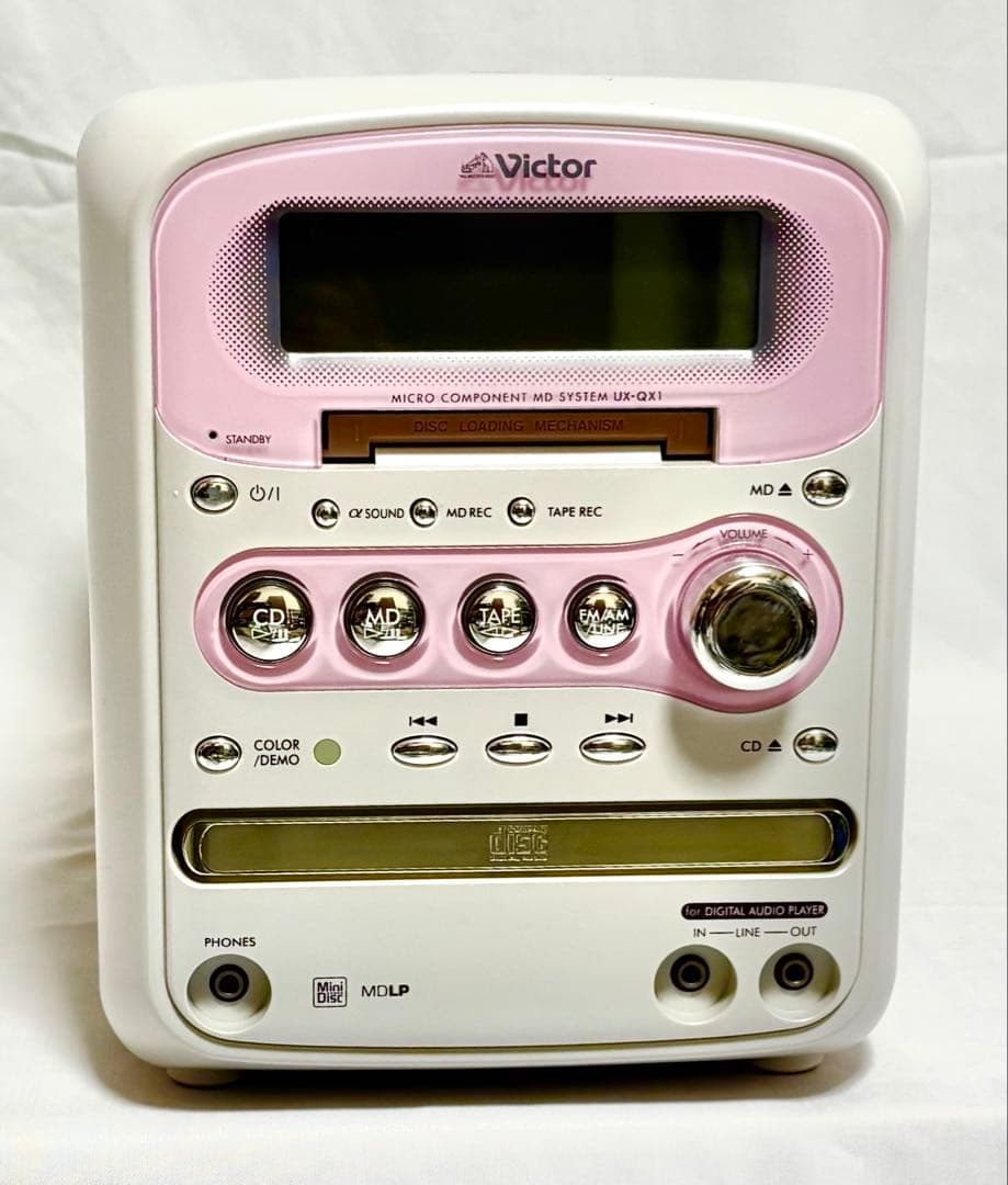 Victor CD/MDコンポ UX-QX1 ピンク 2008年製 - メルカリ