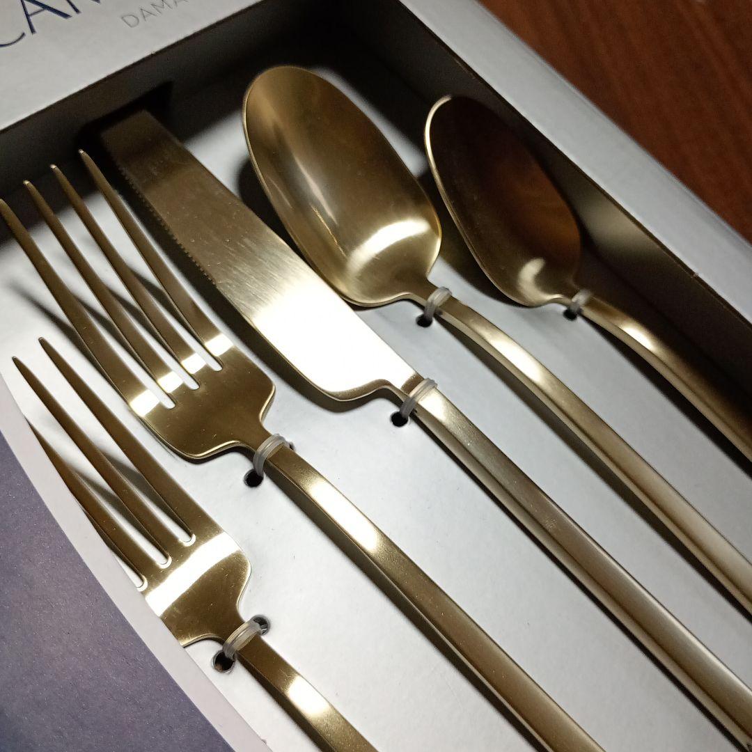 ケンブリッジ カトラリー 5本✕4人分 合計20本 シャンパンサテン