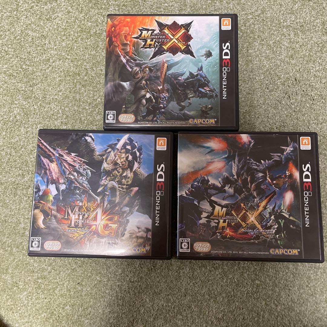モンハン 3DSカセット3点セット - メルカリ