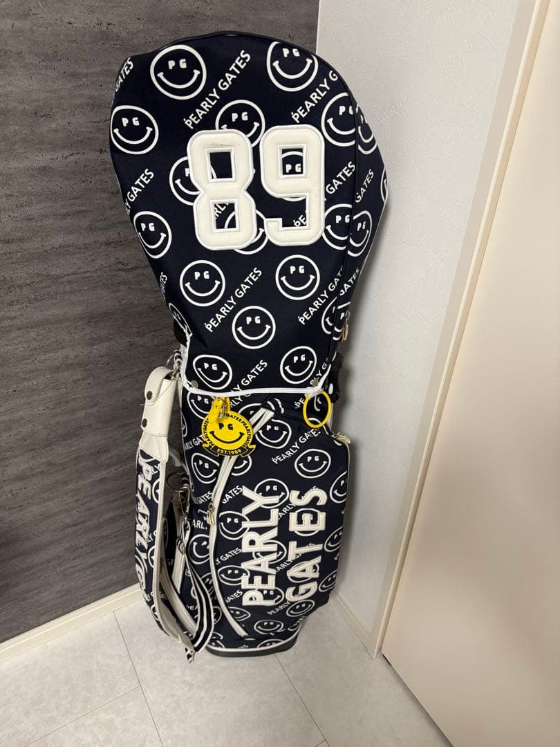 PEARLY GATES スマイリーフェイス スタンドバッグ 89 PEARLY GATES（パーリーゲイツ） PEARLY GATES WAPPENSMILY Matte