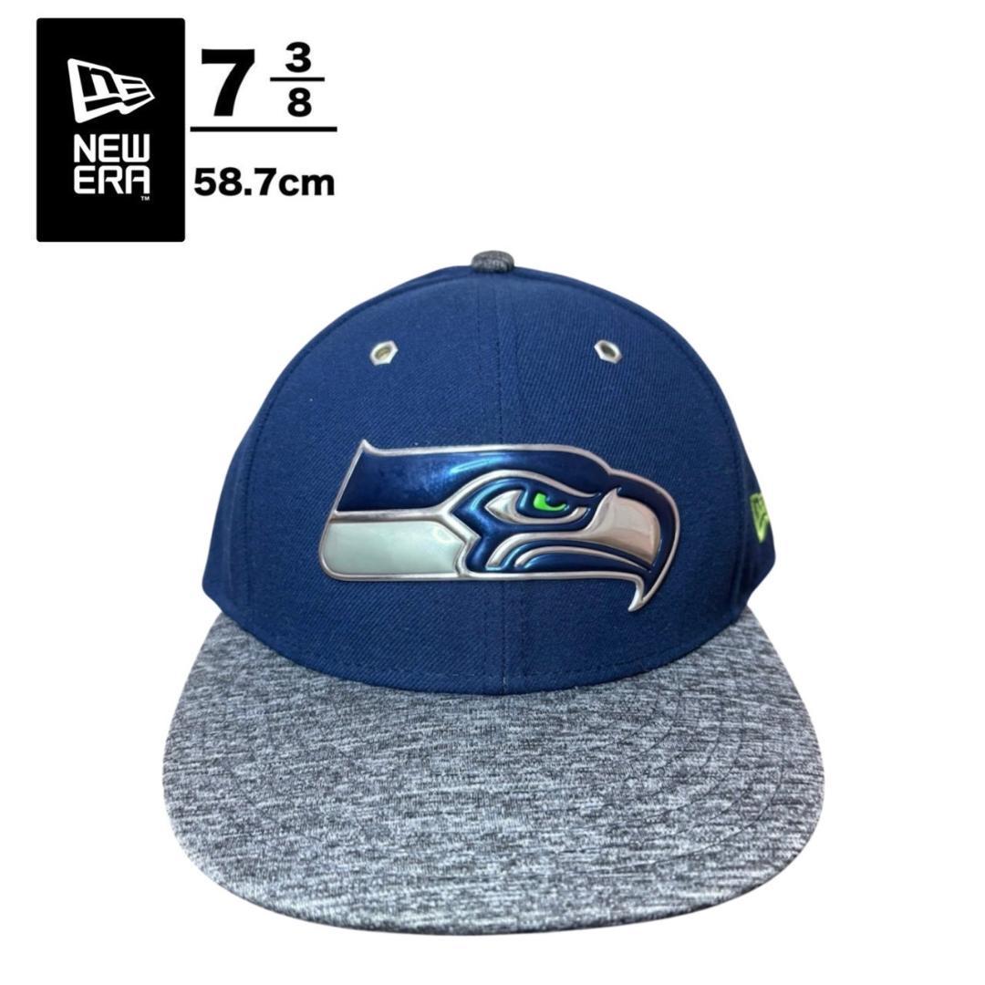 K33 NEW ERA シアトル・シーホークス キャップ 7 3/8 NFL - メルカリ