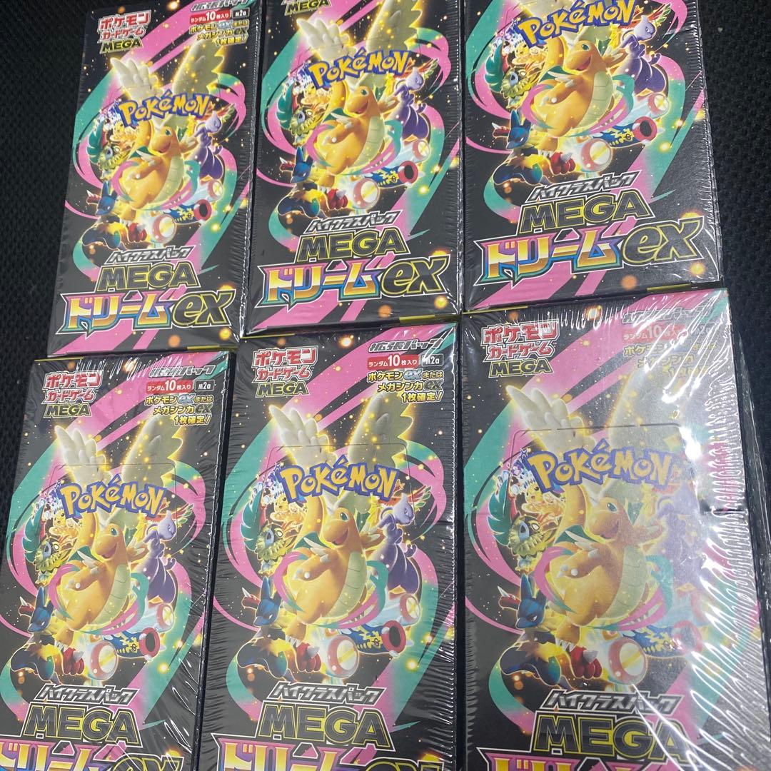 MEGAドリームex 6boxシュリンク付き ポケモンカード MEGAドリームex シュリンク付き 6BOX 新品未開封