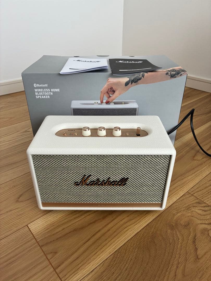 Marshall Action II ホワイト ワイヤレススピーカー Amazon.co.jp: Marshall ワイヤレススピーカー ACTON II ホワイト