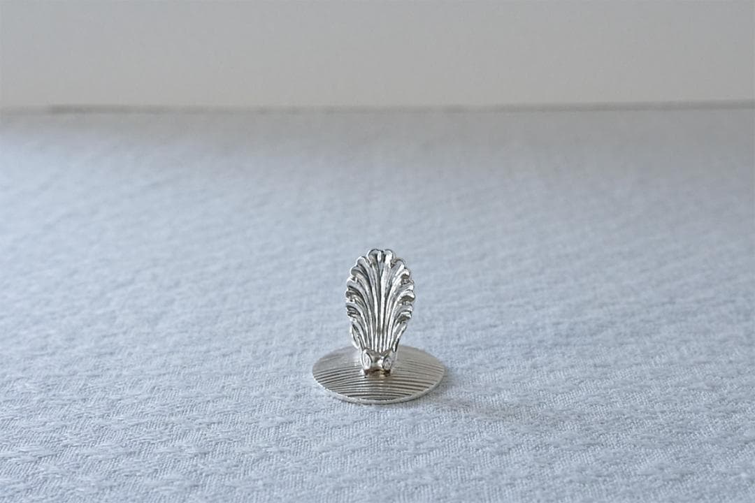 フランス　クリストフル　シェル　シルバープレート　カードホルダー　2.5cm