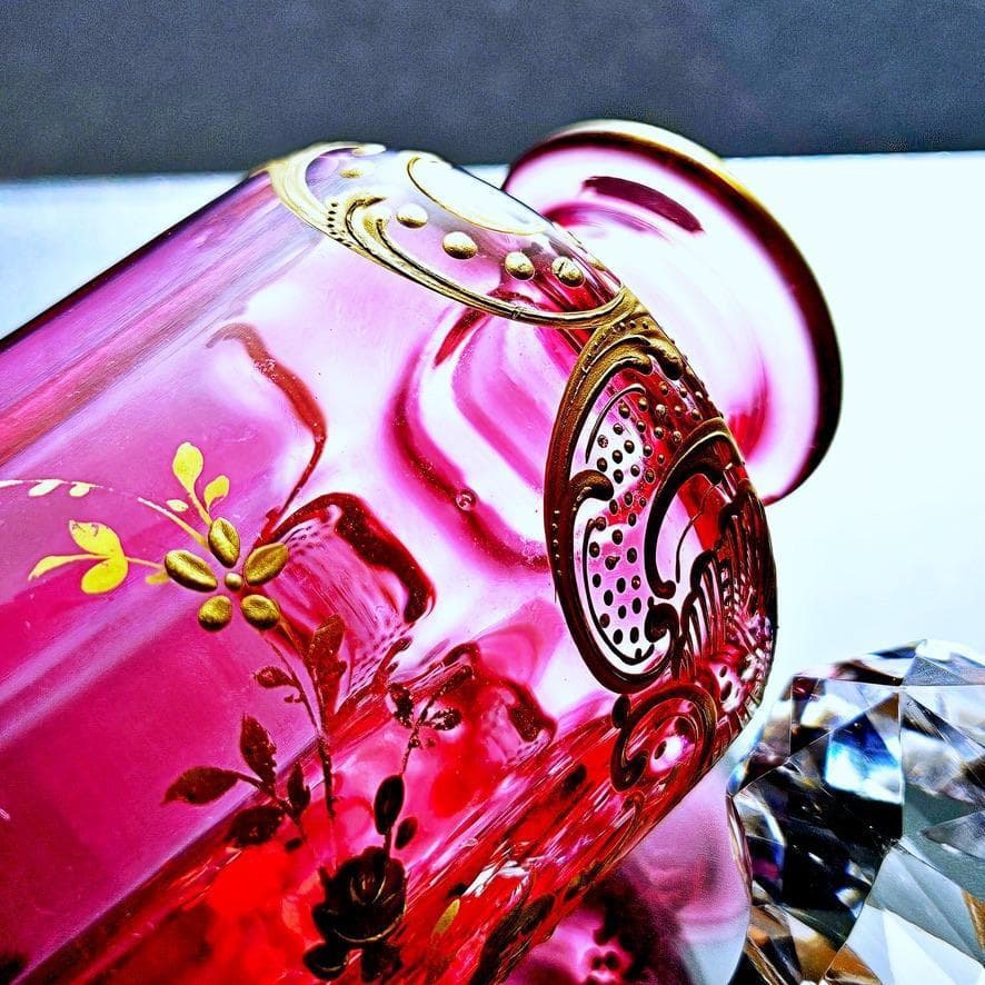 赤金彩オールドバカラ ルイ15世様式の香水瓶 大#18【19世紀後半】